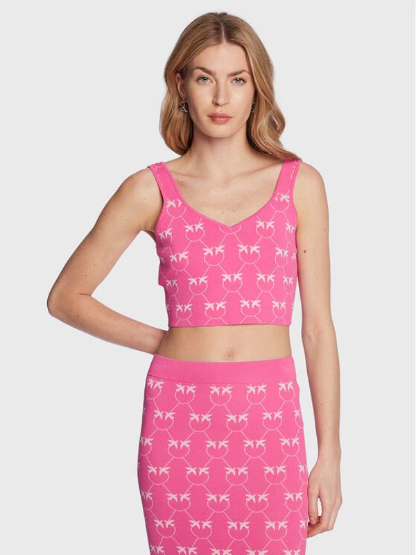 PINKO Pinko Top 100210 A0IS Ružičasta Slim Fit