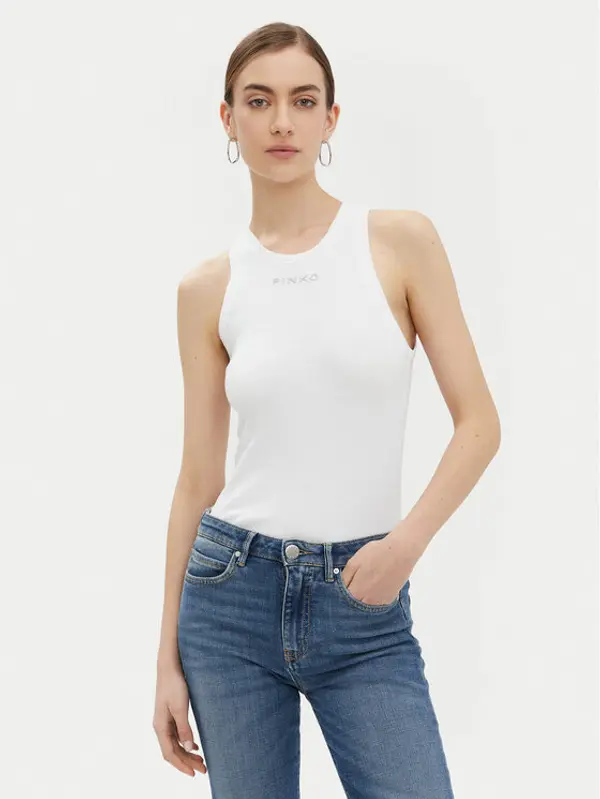 pinko PINKO Top 100822 A2C1 Bijela Regular Fit