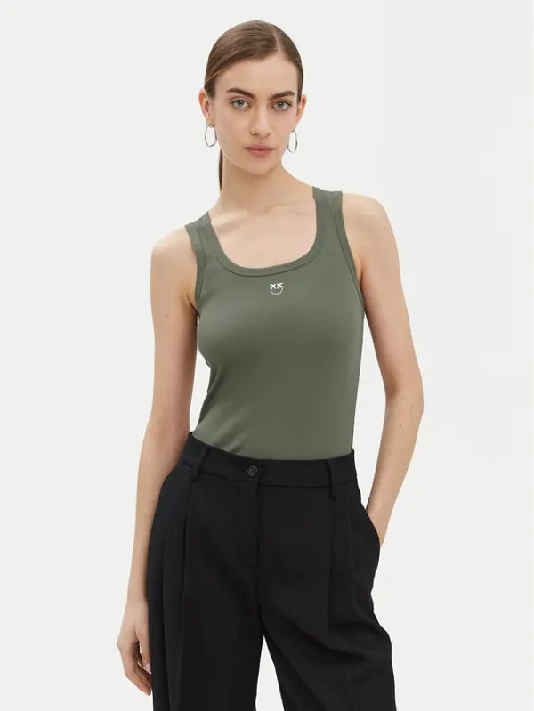 pinko PINKO Top Calcolatore 100807 Zelena Regular Fit