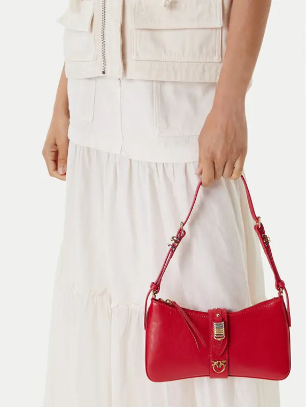 pinko PINKO Torbica Arthemis Shoulder Mini AI 24-25 PLTT 103512 A29V Crvena