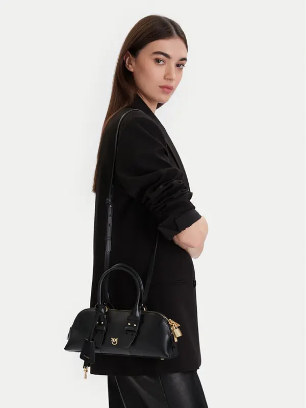 pinko PINKO Torbica Bowling Bag Baguette AI 25-26 PLTT 105334 A0QO Crna