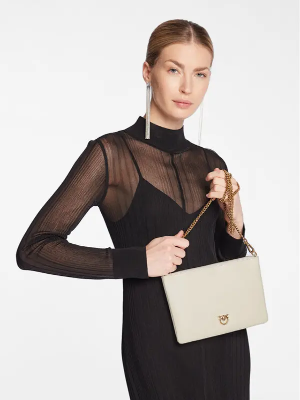 pinko PINKO Torbica Flat Classic PE 23 PCPL 100455 A0F1 Écru