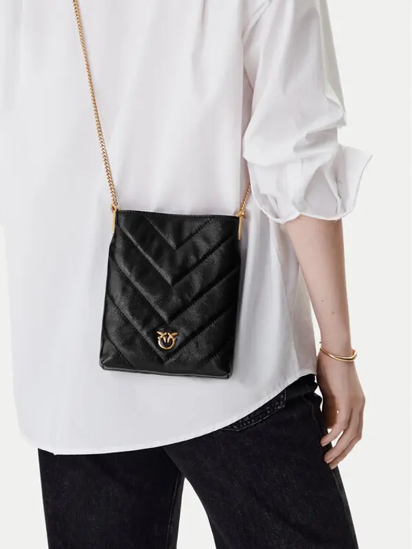 pinko PINKO Torbica Flat Satchel AI 25-26 PCPL 105352 A2W2 Crna