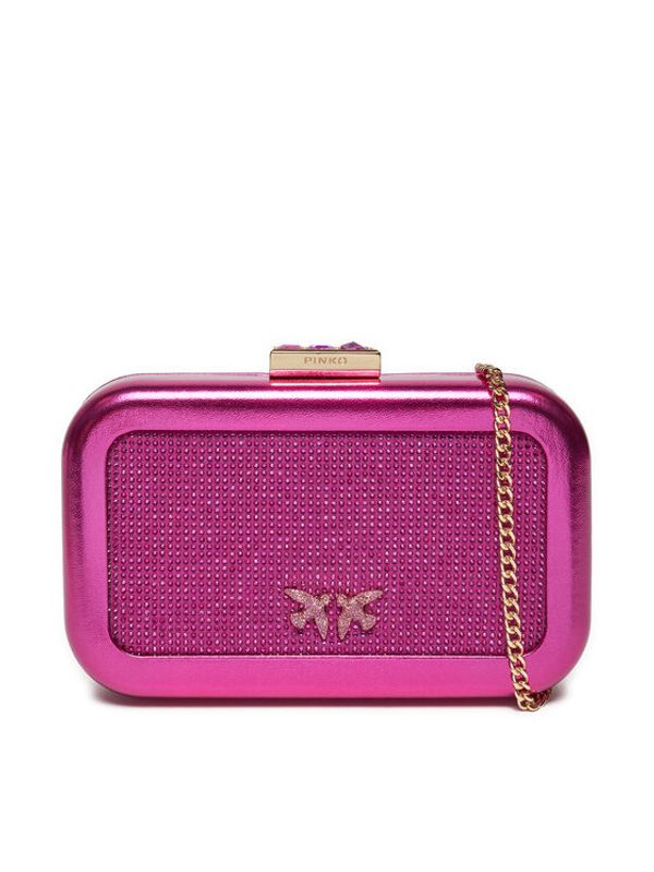 Pinko Pinko Torbica Greta BOX Pelle Laminata 103515 A1WD N17Y Ružičasta