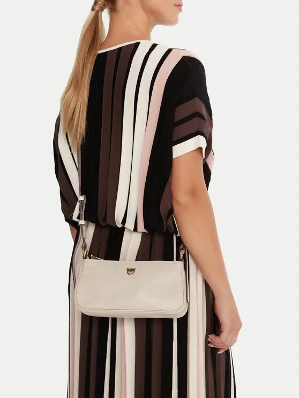 pinko PINKO Torbica Half Moon Baguette Mini AI 25-26 PLTT 105069 A0QO Écru