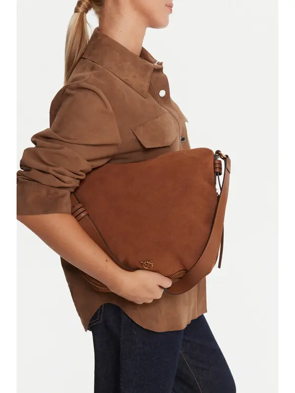 pinko PINKO Torbica Hobo Zip Around Classic Al 25-26 PLTT 105113 A2JH Smeđa