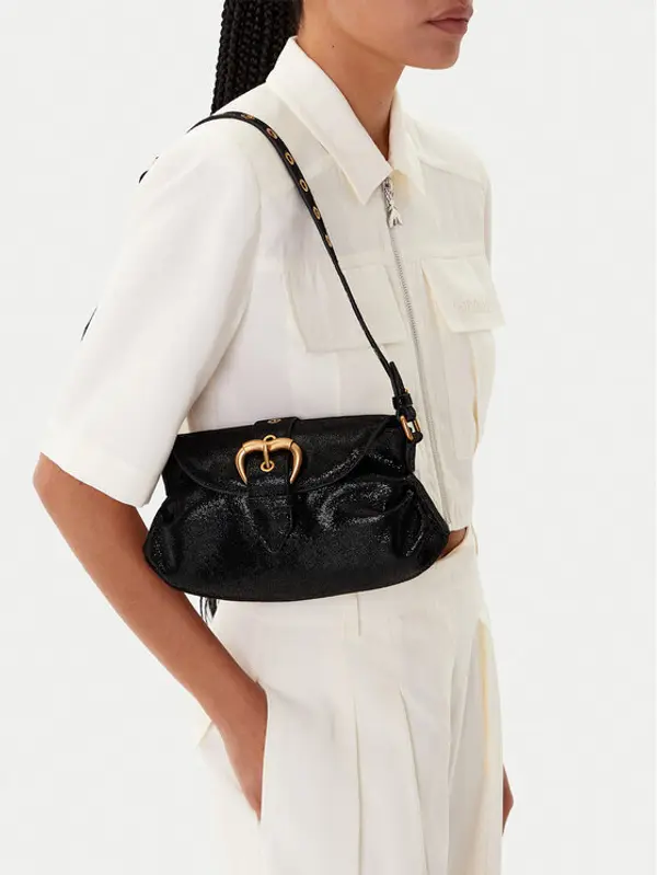 pinko PINKO Torbica Jolene Shoulder Mini PE 25 PLTT 102802 A27K Crna