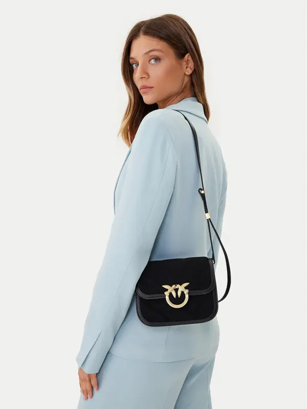 pinko PINKO Torbica Love Box Bag Fl Mini AI 25-26 PLTT 104297 A2JH Crna