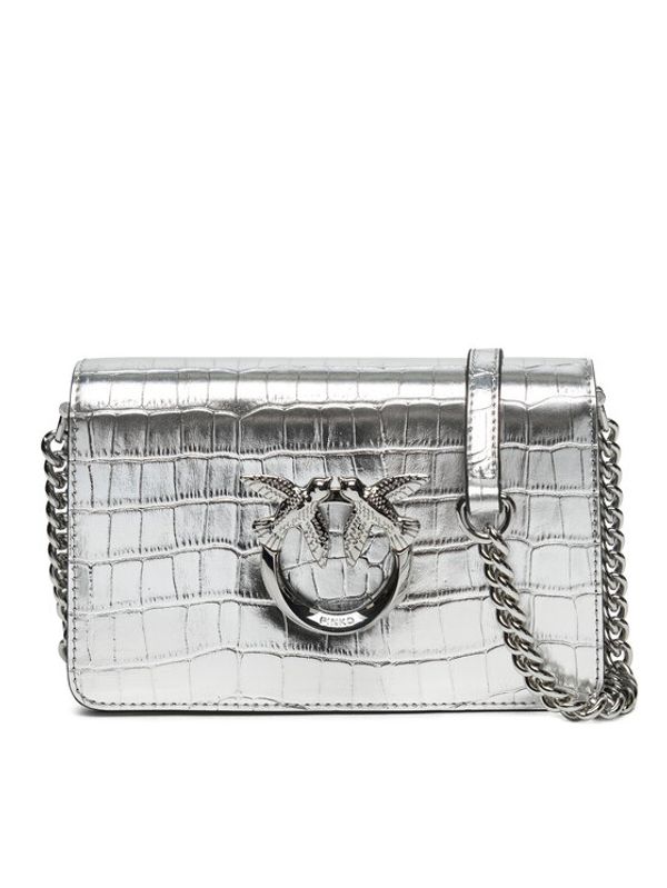 PINKO PINKO Torbica Love Click Mini AI 24-25 PLTT 100067 A1W5 Srebrna