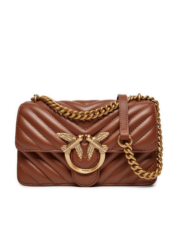 PINKO PINKO Torbica Love One Mini Dc AI 24-25 PLTT 100074 A0GK Smeđa