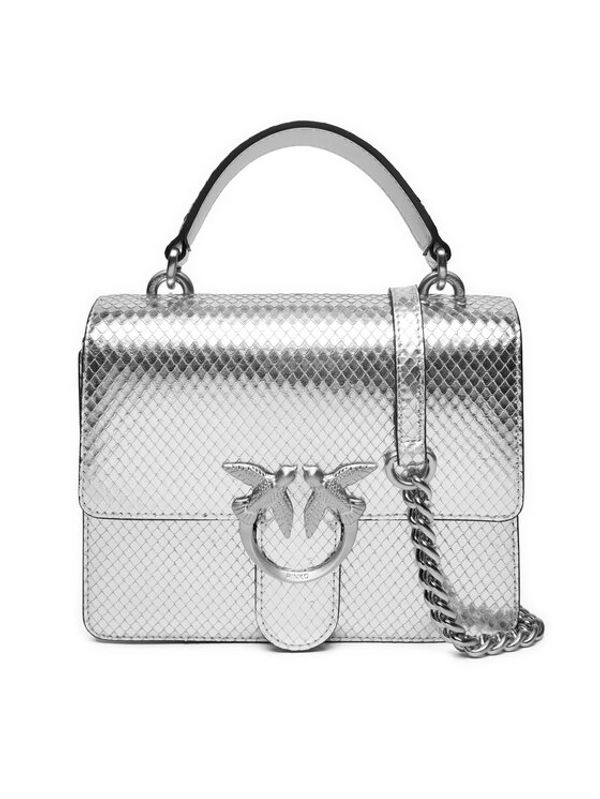 PINKO PINKO Torbica Love One Top Handle Mini Light AI 24-25 PLTT 100071 A1VG Srebrna