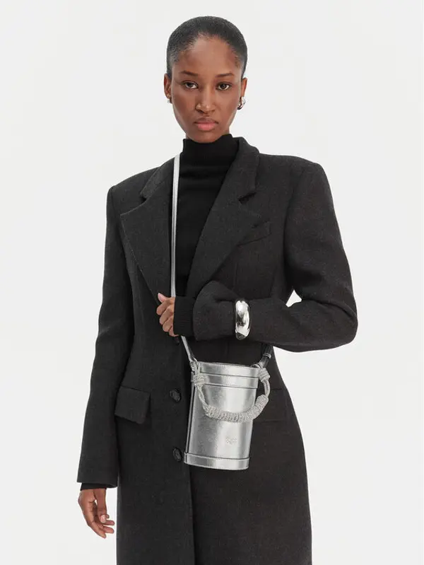 pinko PINKO Torbica Mini Bucket Manico 25-26 PLTT 105910 Srebrna