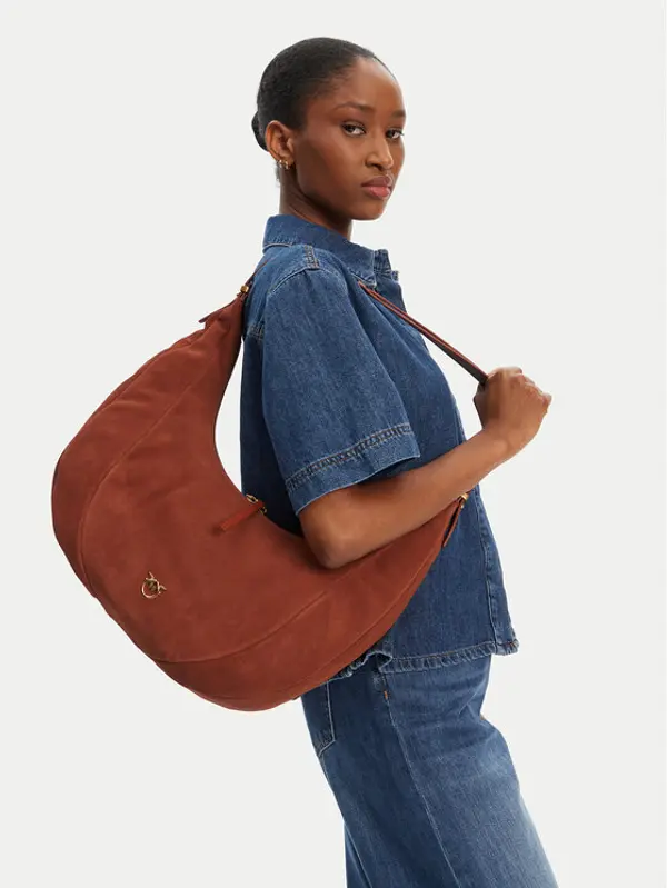 pinko PINKO Torbica Slouchy Hobo Big PE 25 PLTT 104295 A29N Smeđa