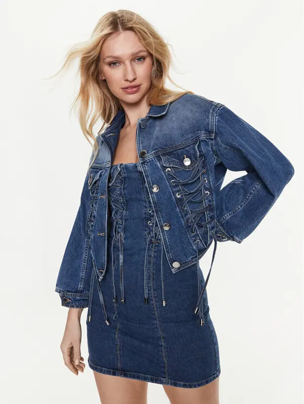 pinko Pinko Traper jakna 100117 A0GF Tamnoplava Regular Fit