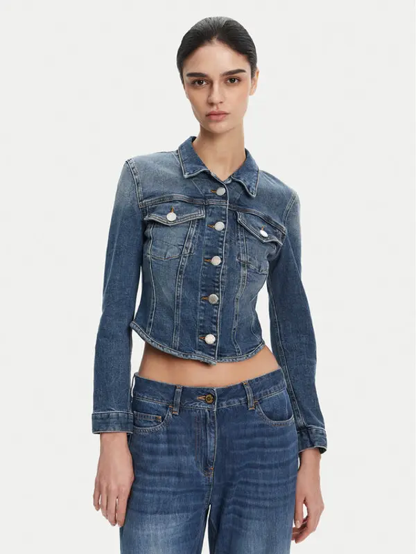 pinko PINKO Traper jakna 104972 A2I5 Plava Regular Fit