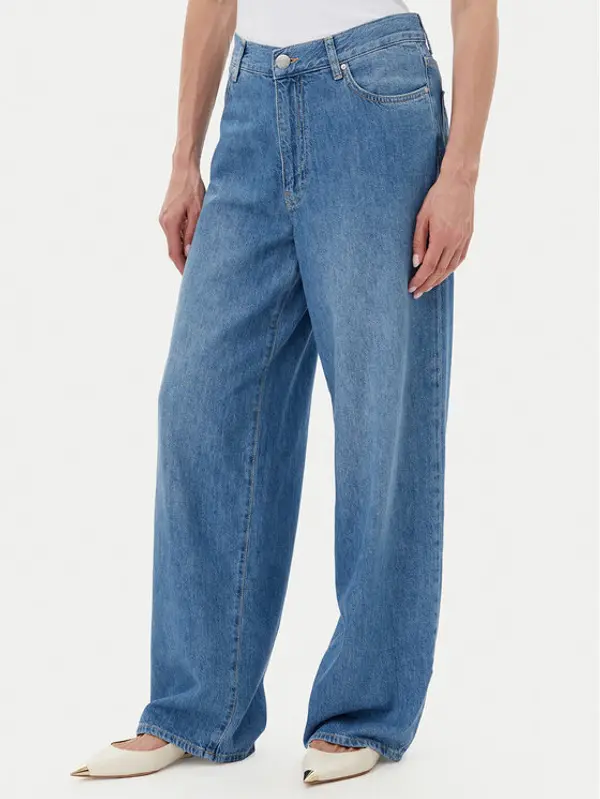 pinko PINKO Traperice 104601 A2DR Plava Relaxed Fit