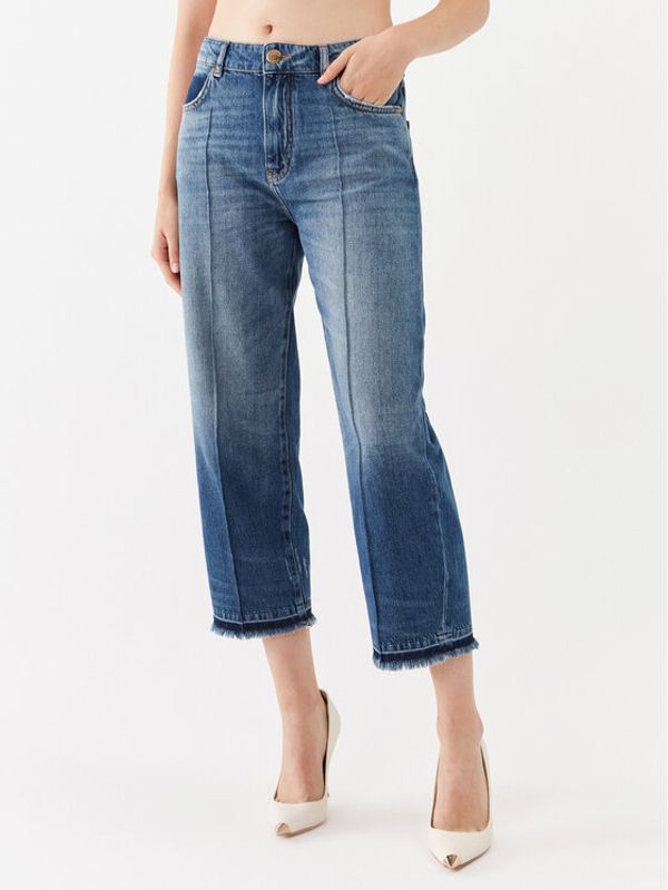 Pinko Pinko Traperice Barbara 101713 A146 Plava Boyfriend Fit