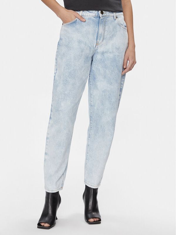 Pinko Pinko Traperice Maddie 100379 A1MS Svijetloplava Mom Fit