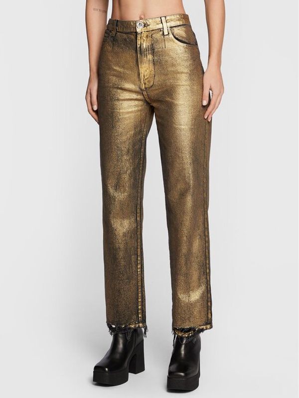 Pinko Pinko Traperice Sveva 1J10Z4 A04X Zlatna Relaxed Fit