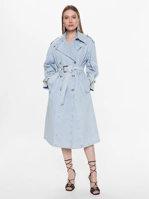 pinko Pinko Trench Partita 100586 A0MX Plava Regular Fit