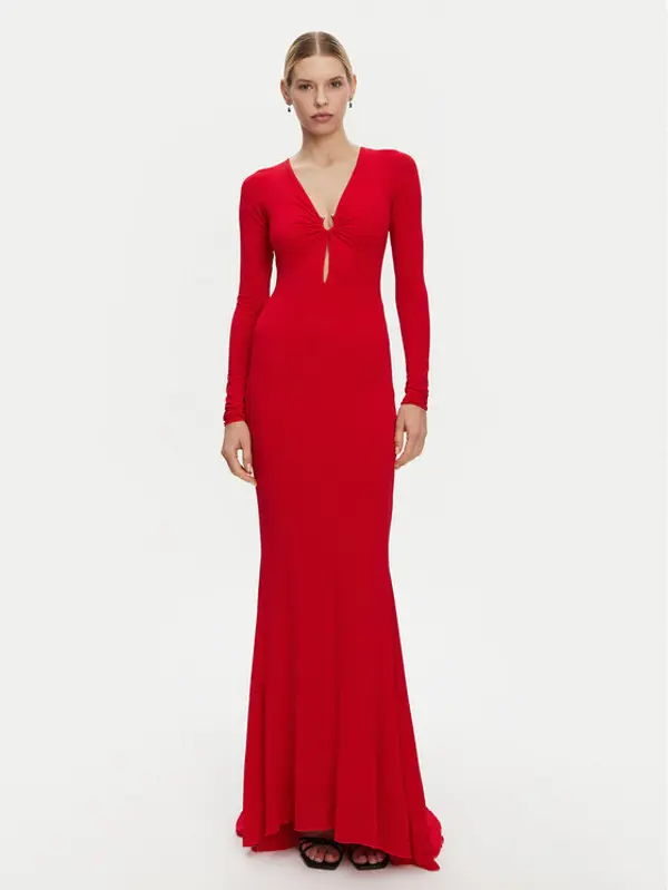 pinko PINKO Večernja haljina 104935 A2GS Crvena Slim Fit