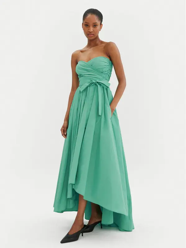 pinko PINKO Večernja haljina 104937 Y3LE Zelena Regular Fit