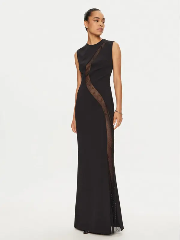 pinko PINKO Večernja haljina Capezzana 102844 A1JR Crna Regular Fit