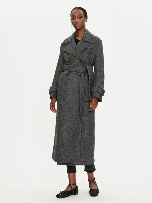 pinko PINKO Vuneni kaput Calice 104041 A23R I75 Siva Regular Fit