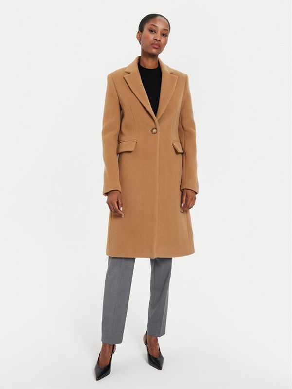 PINKO Pinko Vuneni kaput Cambogia 103697 A225 Smeđa Regular Fit