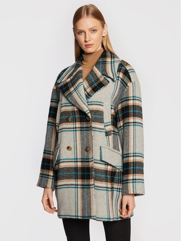 PINKO Pinko Vuneni kaput Cassandra 1G18CK 7638 Šarena Regular Fit