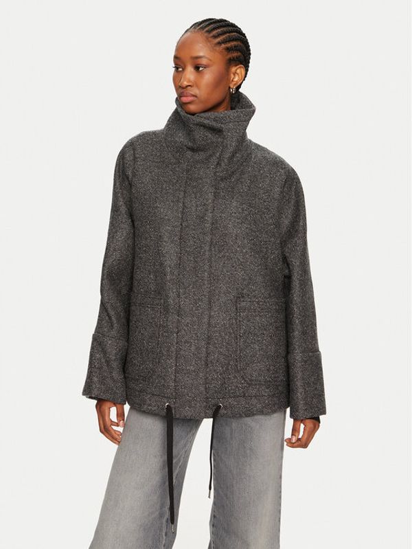 PINKO PINKO Vuneni kaput Forbice 104040 A23R Siva Regular Fit