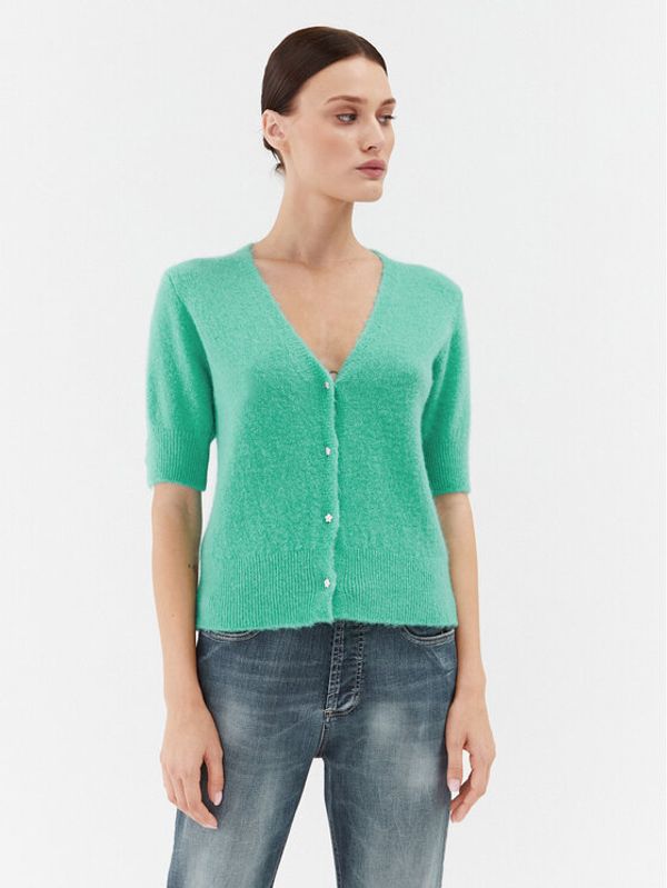 Please Please Kardigan M734723332 Zelena Regular Fit