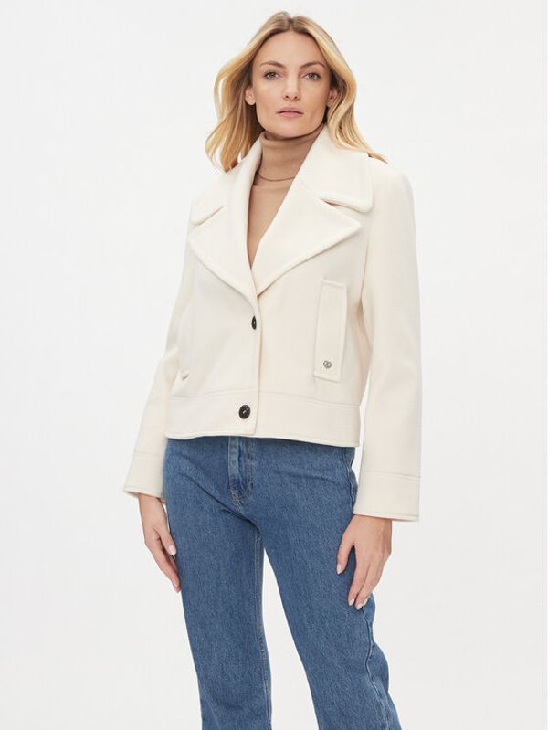 Please Please Prijelazna jakna K493OBAIOC Bež Regular Fit