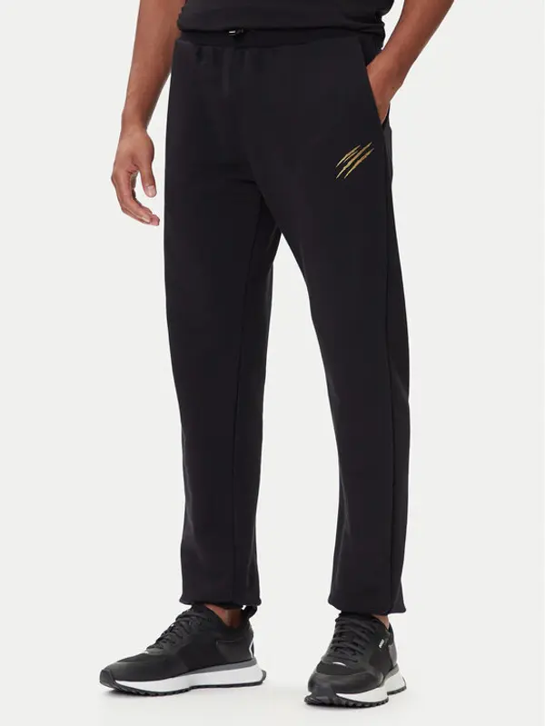 Plein Sport Plein Sport Donji dio trenerke PAEC MJT2607 STE003N Crna Regular Fit