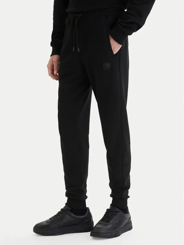 Plein Sport Plein Sport Donji dio trenerke SAFC MJT2788 STE003N Crna Regular Fit
