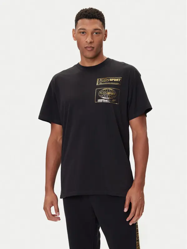 Plein Sport Plein Sport T-shirt FAEC MTK8354 STE001N Crna Loose Fit