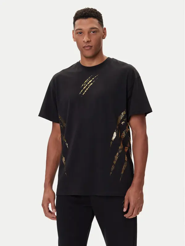 Plein Sport Plein Sport T-shirt FAEC MTK8358 STE001N Crna Loose Fit