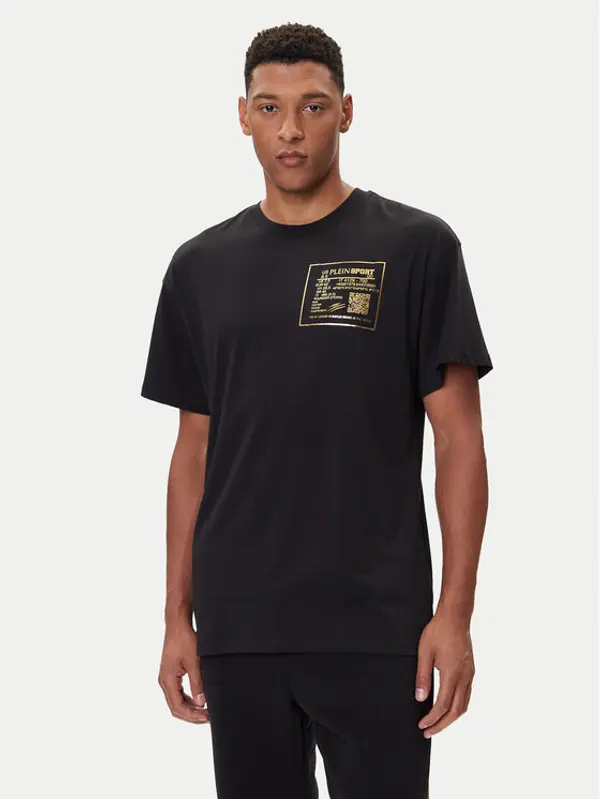Plein Sport Plein Sport T-shirt FAEC MTK8362 STE001N Crna Loose Fit