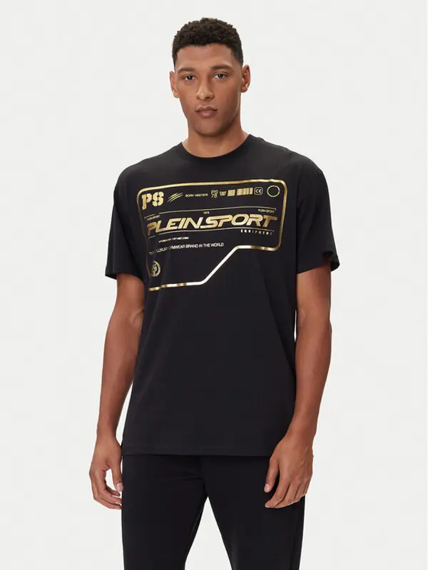 Plein Sport Plein Sport T-shirt FAEC MTK8373 STE001N Crna Loose Fit
