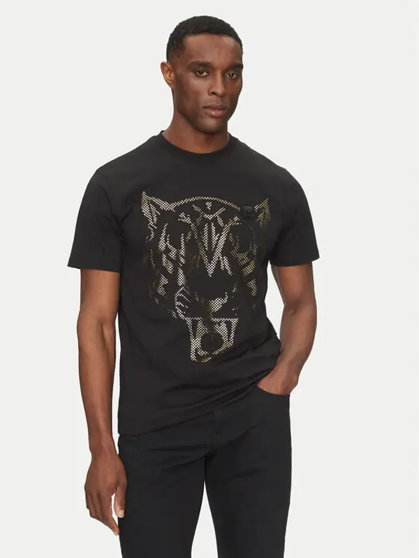 Plein Sport Plein Sport T-shirt SAEC MTK8009 STE001N Crna Regular Fit