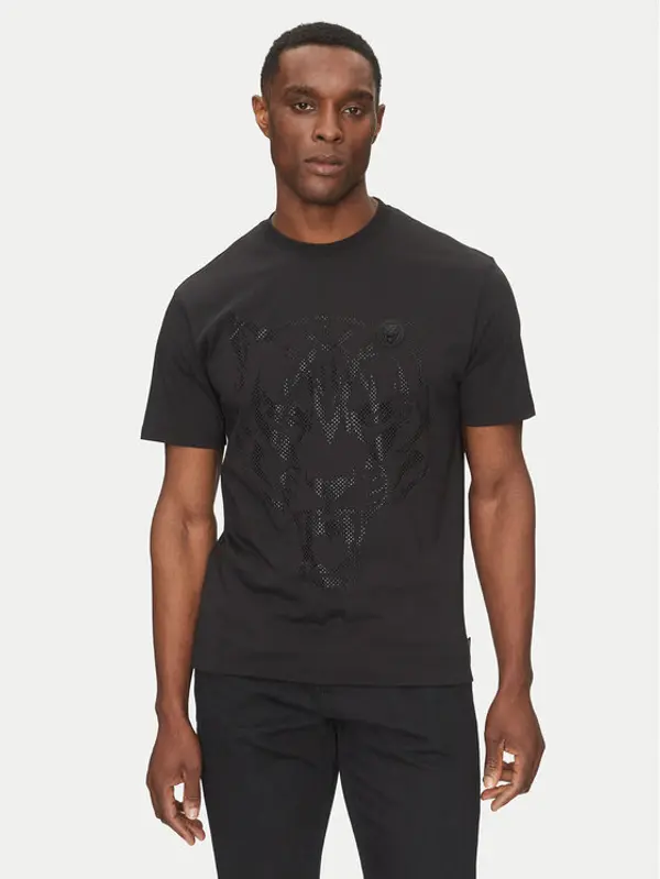Plein Sport Plein Sport T-shirt SAEC MTK8009 STE001N Crna Regular Fit