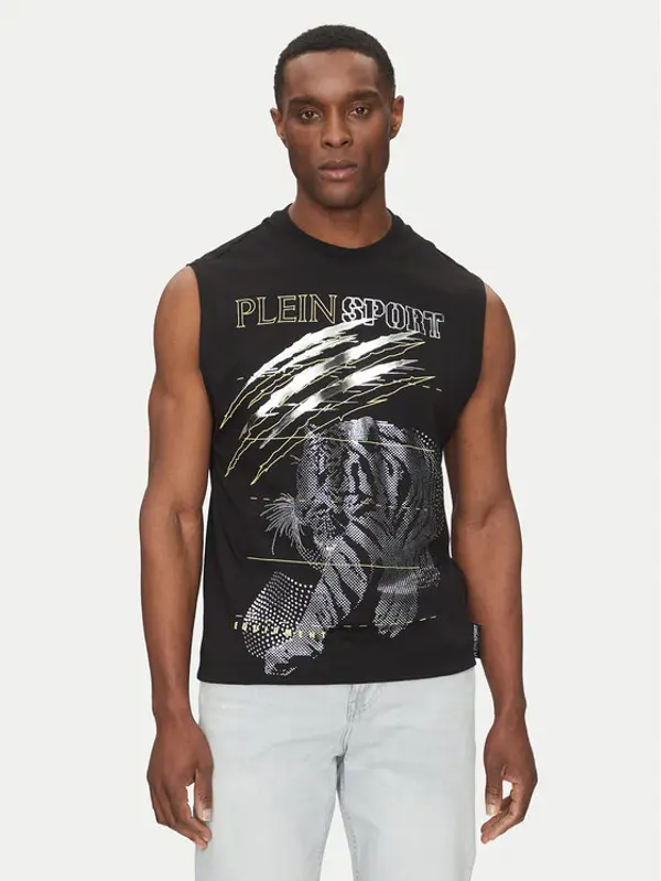 Plein Sport Plein Sport Tank top SAEC MTK8007 STE001N Crna Regular Fit
