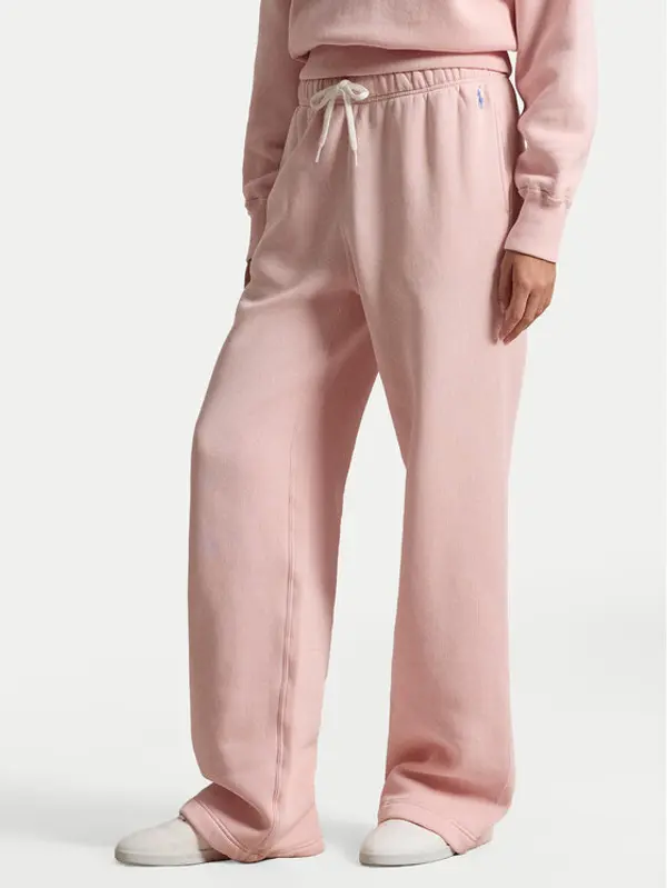 Polo Ralph Lauren Polo Ralph Lauren Donji dio trenerke 211977959504 Ružičasta Wide Leg