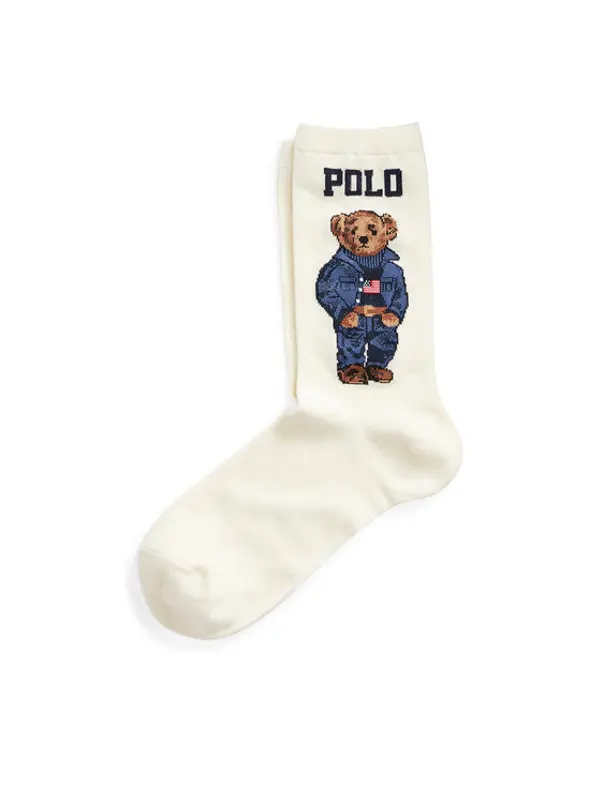 Polo Ralph Lauren Polo Ralph Lauren Duge čarape 455792964001 Bijela