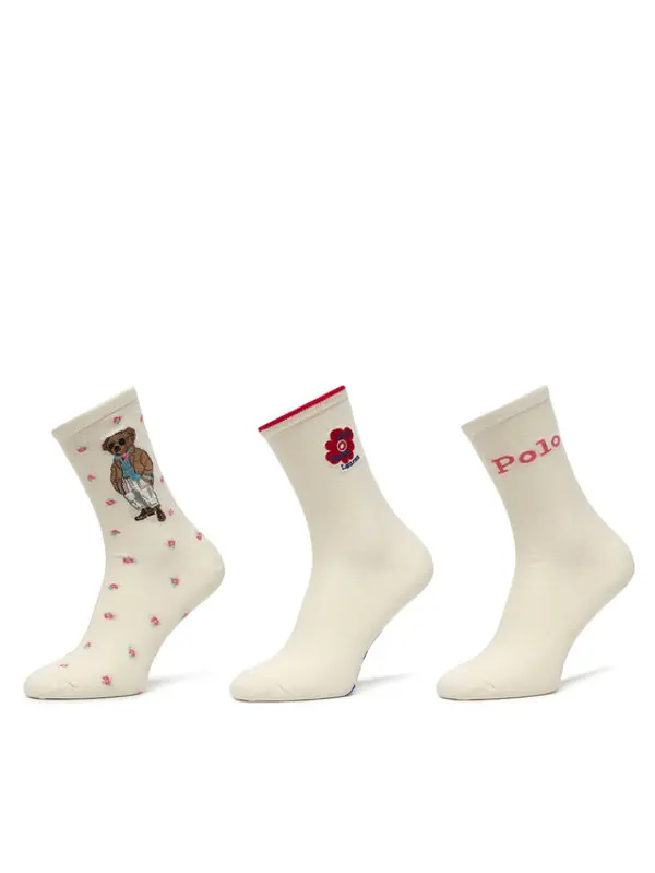 Polo Ralph Lauren Polo Ralph Lauren Duge čarape 455P10258001 Écru