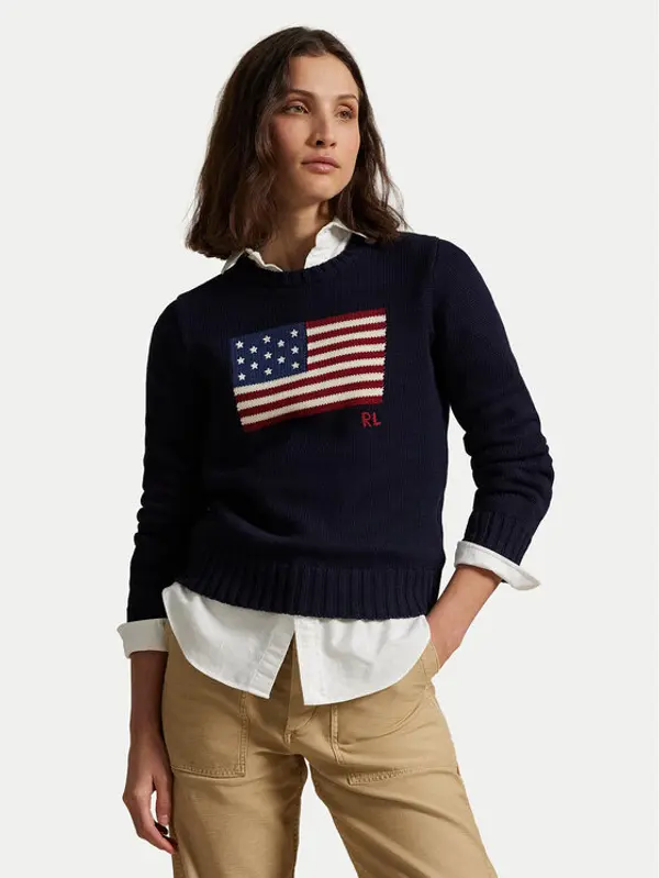 Polo Ralph Lauren Polo Ralph Lauren Džemper 211896939001 Tamnoplava Regular Fit