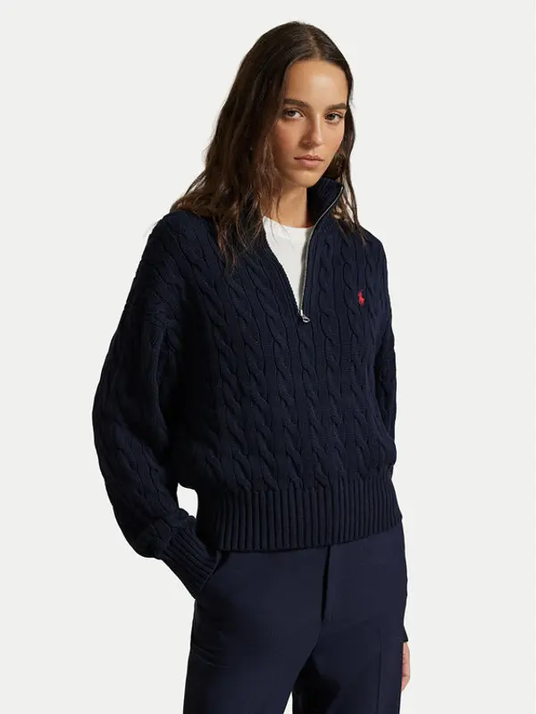 Polo Ralph Lauren Polo Ralph Lauren Džemper 211963467002 Tamnoplava Relaxed Fit