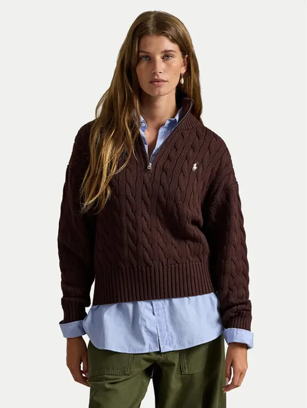 Polo Ralph Lauren Polo Ralph Lauren Džemper 211963467505 Smeđa Relaxed Fit