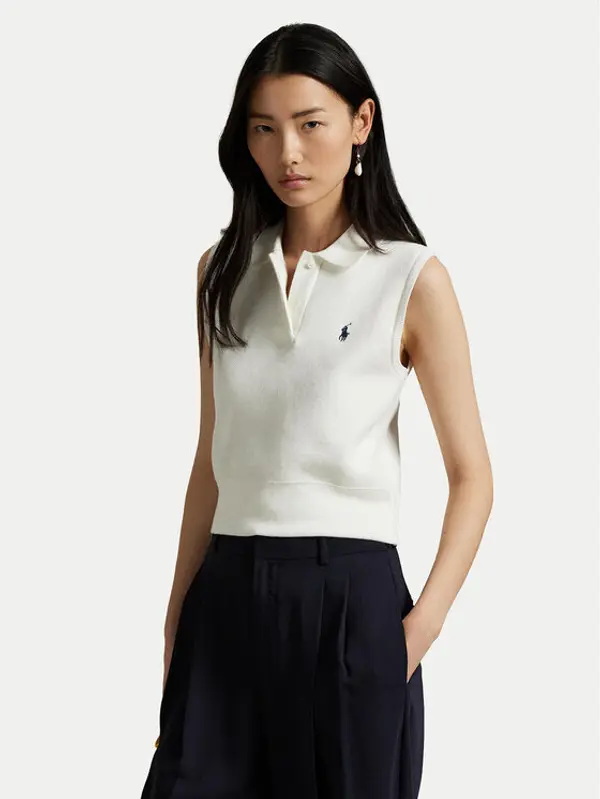 Polo Ralph Lauren Polo Ralph Lauren Džemper 211970666001 Bijela Regular Fit