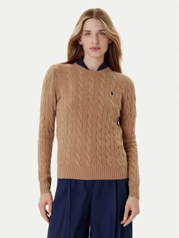 Polo Ralph Lauren Polo Ralph Lauren Džemper 211971865002 Bež Slim Fit